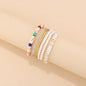 Trendy Acrylic Bohemian Bracelets Set for Women Men Multi-layer Seed Beads Chain Bracelet Bangles Charm Ladies Fashion Jewellery