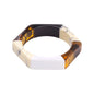 Trendy Acrylic Fashion Cuff Bracelets Bangles for Women Mix Colors Hexagon Geometric Resin Simple Bracelet Charm Gifts Jewelry