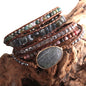 Fashion Bohemian Jewelry Boho Bracelet Mixed Natural Stones And Charm Handma Wrap Bracelets Gift