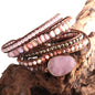 Fashion Bohemian Jewelry Boho Bracelet Mixed Natural Stones And Charm Handma Wrap Bracelets Gift