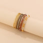 Trendy Acrylic Bohemian Bracelets Set for Women Men Multi-layer Seed Beads Chain Bracelet Bangles Charm Ladies Fashion Jewellery