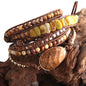 Fashion Bohemian Jewelry Boho Bracelet Mixed Natural Stones And Charm Handma Wrap Bracelets Gift