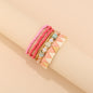Trendy Acrylic Bohemian Bracelets Set for Women Men Multi-layer Seed Beads Chain Bracelet Bangles Charm Ladies Fashion Jewellery