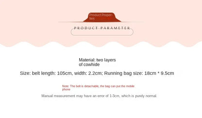 New Brand Genuine Leather Waist Bags for Women Luxury Summer Chest Bag Cute Purse Belt Bag Designer minimalist casual belt