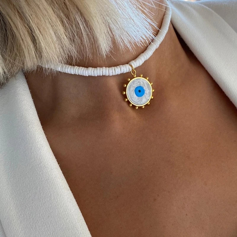 Spring 2024 Creative Design Orange Series Jewelry Natural Stone Silicone Bead Short Necklace Women Girls Banquet Holiday Jewelry