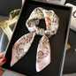 2025 Luxury Horse Print Female Silk Neck Scarf Square Hair Scarves Foulard Head Band Shawls Wraps Neckerchief Bandana Women
