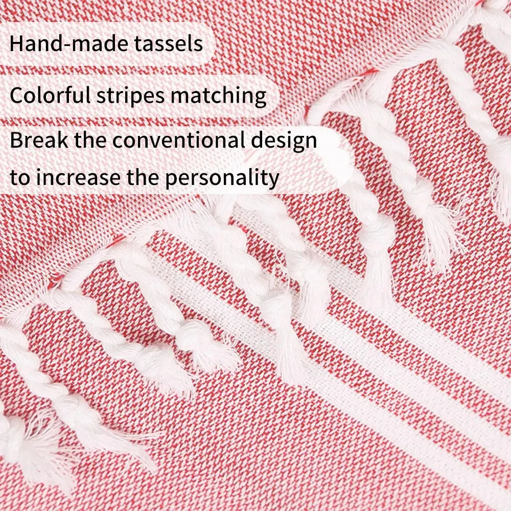 Turkish Wearable Beach Towel Sandproof Cotton Large Surf Poncho Hooded Wetsuit Changing Towel Quick Drying Sandproof Bathrobe