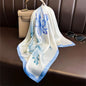 2025 Luxury Horse Print Female Silk Neck Scarf Square Hair Scarves Foulard Head Band Shawls Wraps Neckerchief Bandana Women
