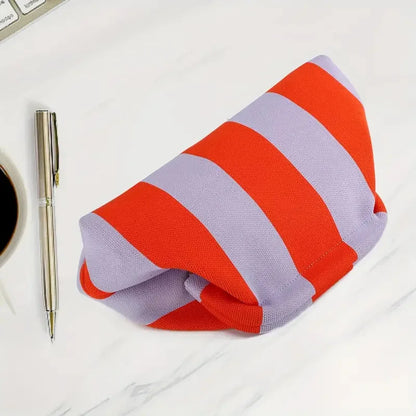Summer Beach Clutch Bag for Women Woven Crochet Handbags Purses Knitting Dumpling Clutch Ruched Cute Cloud Casual Colorblock Bag