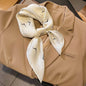 2025 Luxury Horse Print Female Silk Neck Scarf Square Hair Scarves Foulard Head Band Shawls Wraps Neckerchief Bandana Women