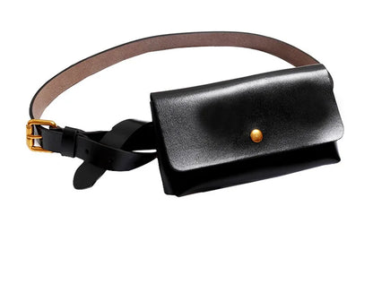 New Brand Genuine Leather Waist Bags for Women Luxury Summer Chest Bag Cute Purse Belt Bag Designer minimalist casual belt