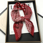 2025 Luxury Horse Print Female Silk Neck Scarf Square Hair Scarves Foulard Head Band Shawls Wraps Neckerchief Bandana Women