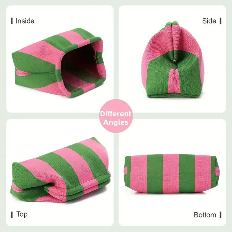 Summer Beach Clutch Bag for Women Woven Crochet Handbags Purses Knitting Dumpling Clutch Ruched Cute Cloud Casual Colorblock Bag