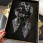 2025 Luxury Horse Print Female Silk Neck Scarf Square Hair Scarves Foulard Head Band Shawls Wraps Neckerchief Bandana Women