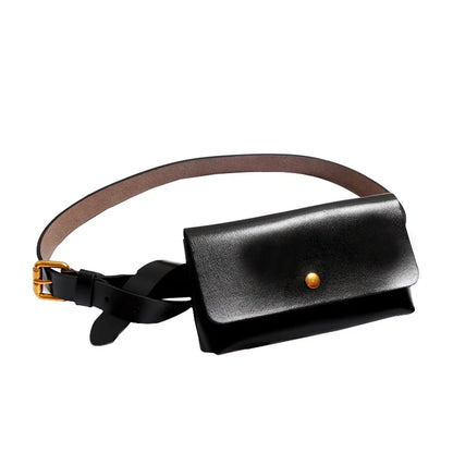 New Brand Genuine Leather Waist Bags for Women Luxury Summer Chest Bag Cute Purse Belt Bag Designer minimalist casual belt