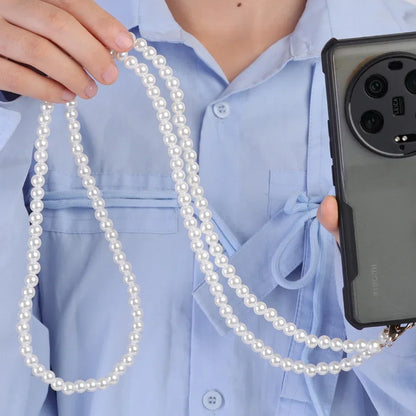 Universal Crossbody Phone Lanyard New Pearl Beaded Straps 20/50/80/110cm Length Strap for Mobile Phone Handbag Purse Pendants