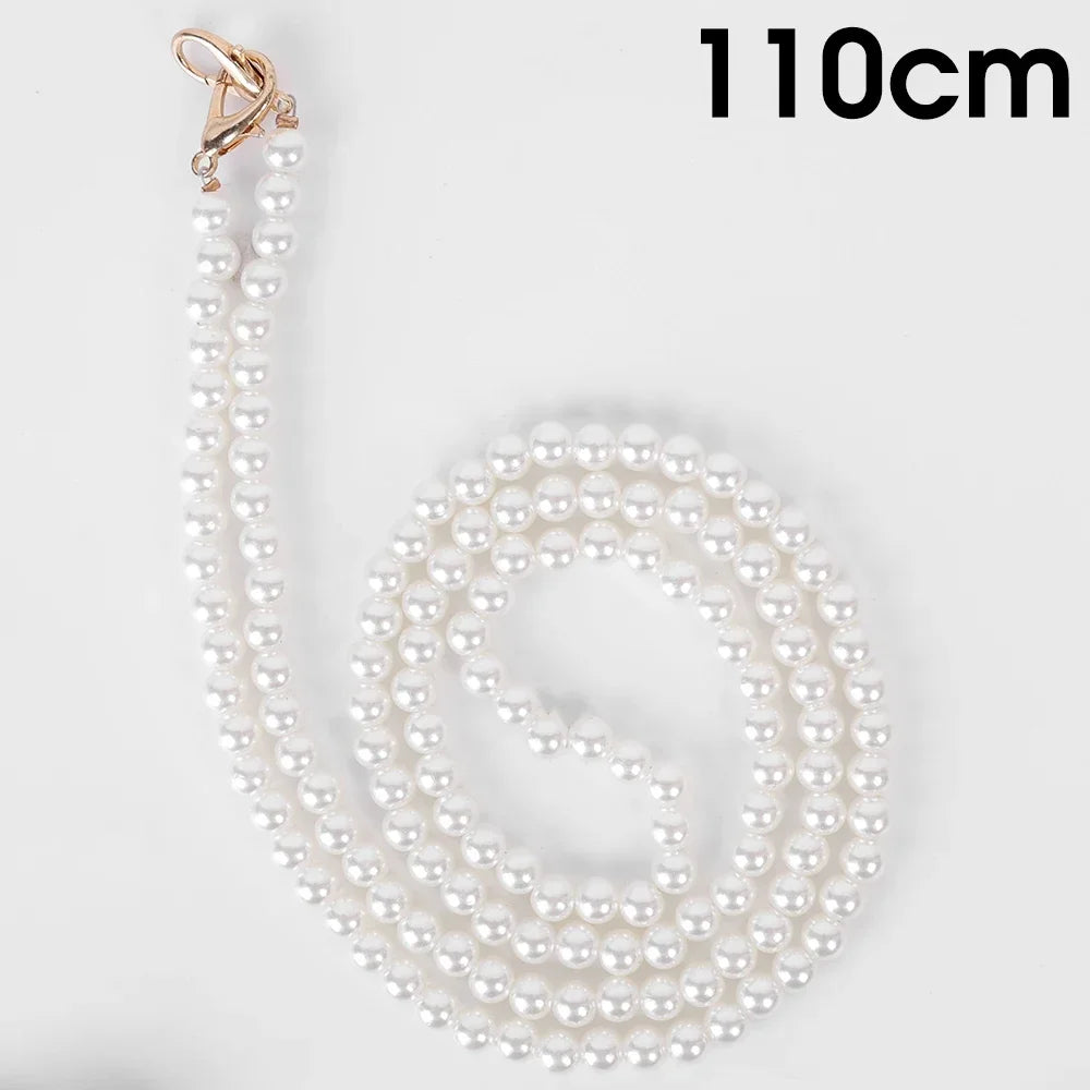 Universal Crossbody Phone Lanyard New Pearl Beaded Straps 20/50/80/110cm Length Strap for Mobile Phone Handbag Purse Pendants