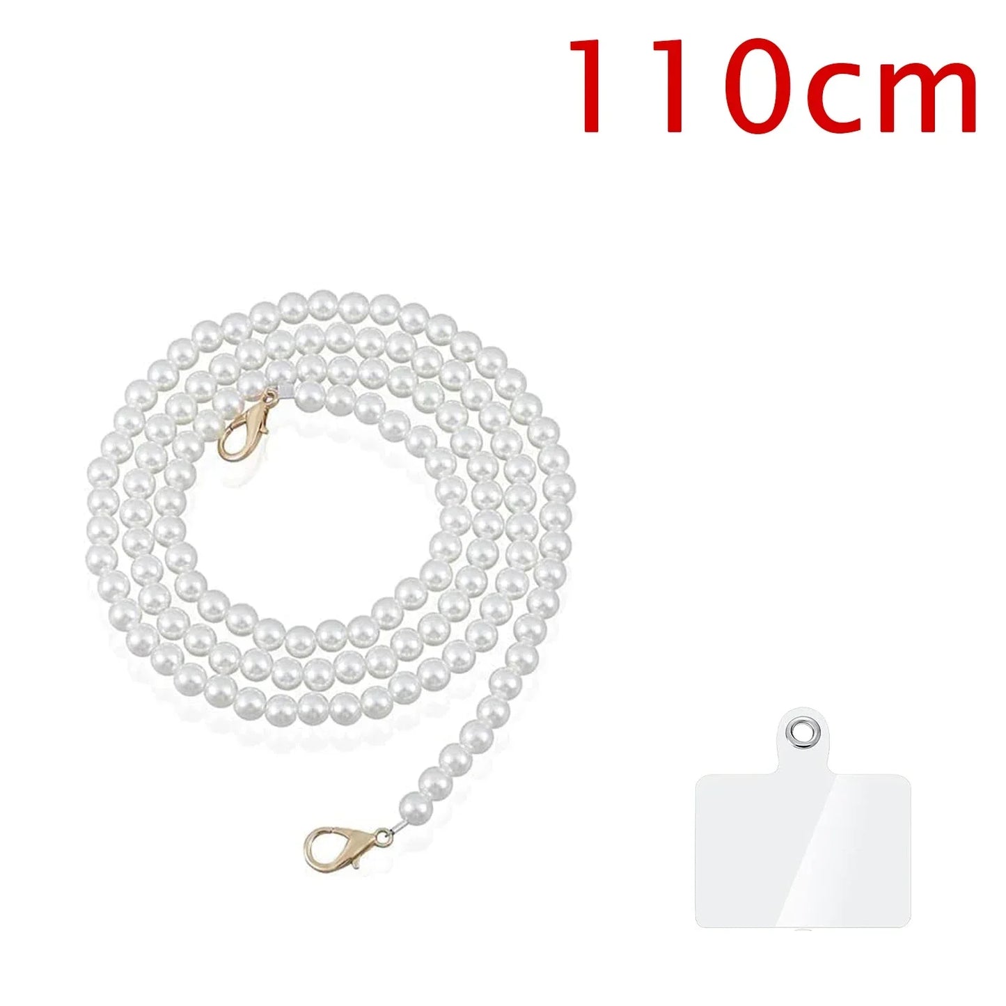 Universal Crossbody Phone Lanyard New Pearl Beaded Straps 20/50/80/110cm Length Strap for Mobile Phone Handbag Purse Pendants