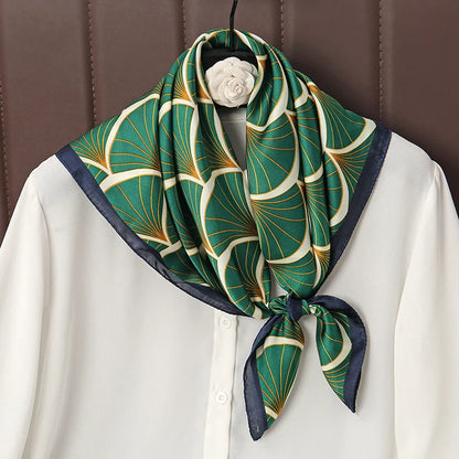 2025 Luxury Horse Print Female Silk Neck Scarf Square Hair Scarves Foulard Head Band Shawls Wraps Neckerchief Bandana Women