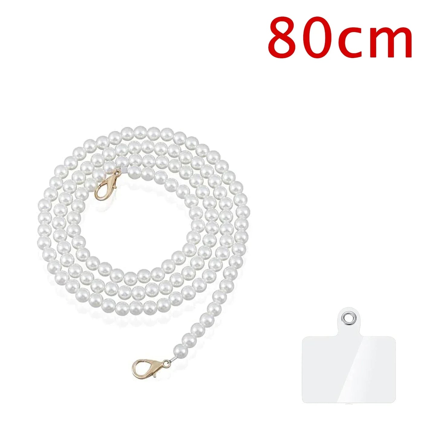 Universal Crossbody Phone Lanyard New Pearl Beaded Straps 20/50/80/110cm Length Strap for Mobile Phone Handbag Purse Pendants