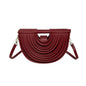 Handbags for Women 2025 New Gold Luxury Designer Brand Handwoven Noodle Bags Rope Knotted Pulled Half Moon Silver Evening Clutch
