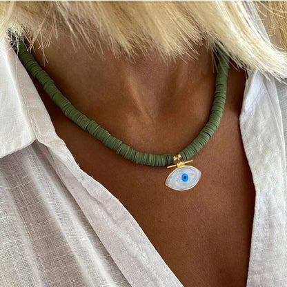 Spring 2024 Creative Design Orange Series Jewelry Natural Stone Silicone Bead Short Necklace Women Girls Banquet Holiday Jewelry
