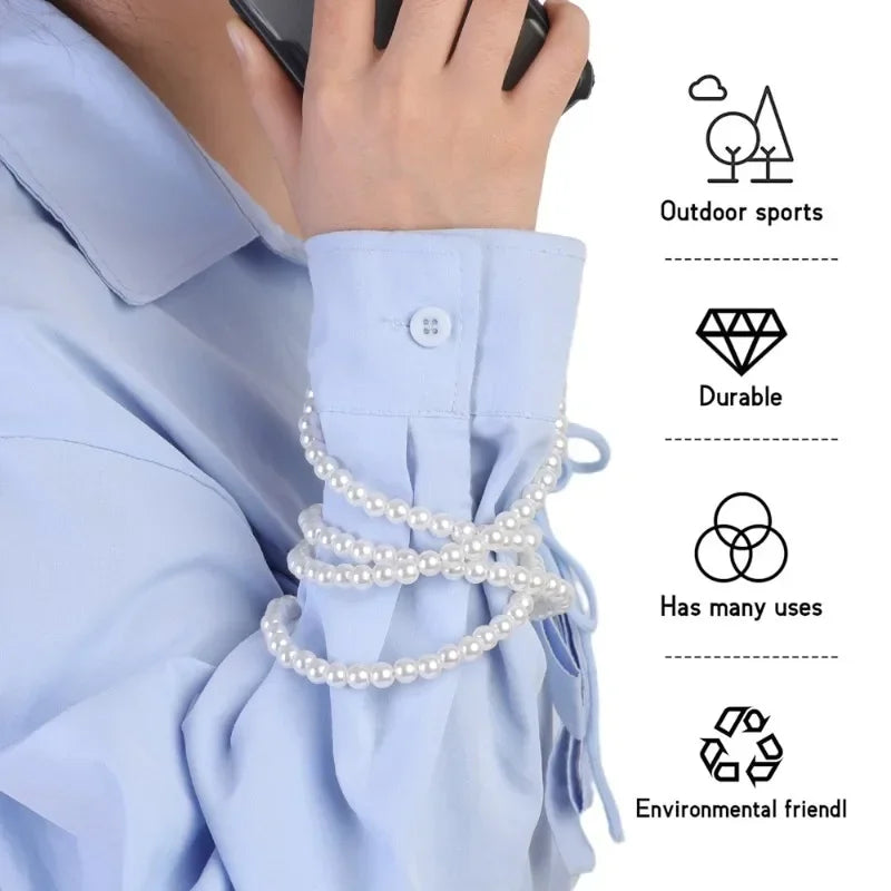 Universal Crossbody Phone Lanyard New Pearl Beaded Straps 20/50/80/110cm Length Strap for Mobile Phone Handbag Purse Pendants