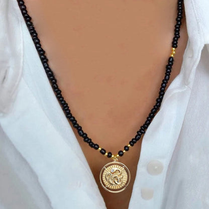 Spring 2024 Creative Design Orange Series Jewelry Natural Stone Silicone Bead Short Necklace Women Girls Banquet Holiday Jewelry