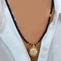 Spring 2024 Creative Design Orange Series Jewelry Natural Stone Silicone Bead Short Necklace Women Girls Banquet Holiday Jewelry