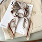 2025 Luxury Horse Print Female Silk Neck Scarf Square Hair Scarves Foulard Head Band Shawls Wraps Neckerchief Bandana Women
