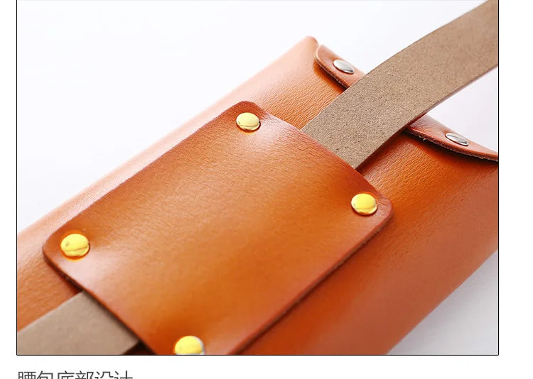 New Brand Genuine Leather Waist Bags for Women Luxury Summer Chest Bag Cute Purse Belt Bag Designer minimalist casual belt