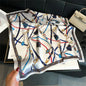 2025 Luxury Horse Print Female Silk Neck Scarf Square Hair Scarves Foulard Head Band Shawls Wraps Neckerchief Bandana Women