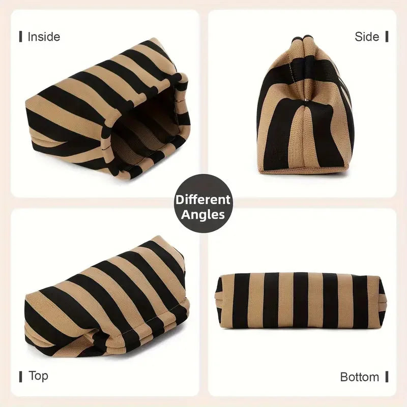 Summer Beach Clutch Bag for Women Woven Crochet Handbags Purses Knitting Dumpling Clutch Ruched Cute Cloud Casual Colorblock Bag