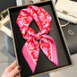 2025 Luxury Horse Print Female Silk Neck Scarf Square Hair Scarves Foulard Head Band Shawls Wraps Neckerchief Bandana Women