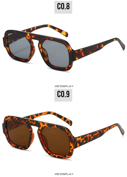 JNPCXI Retro Square Sunglasses Women Fashion Brand Design Gradient Shades UV400 Men Punk Sun Glasses