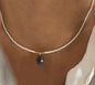 Spring 2024 Creative Design Orange Series Jewelry Natural Stone Silicone Bead Short Necklace Women Girls Banquet Holiday Jewelry