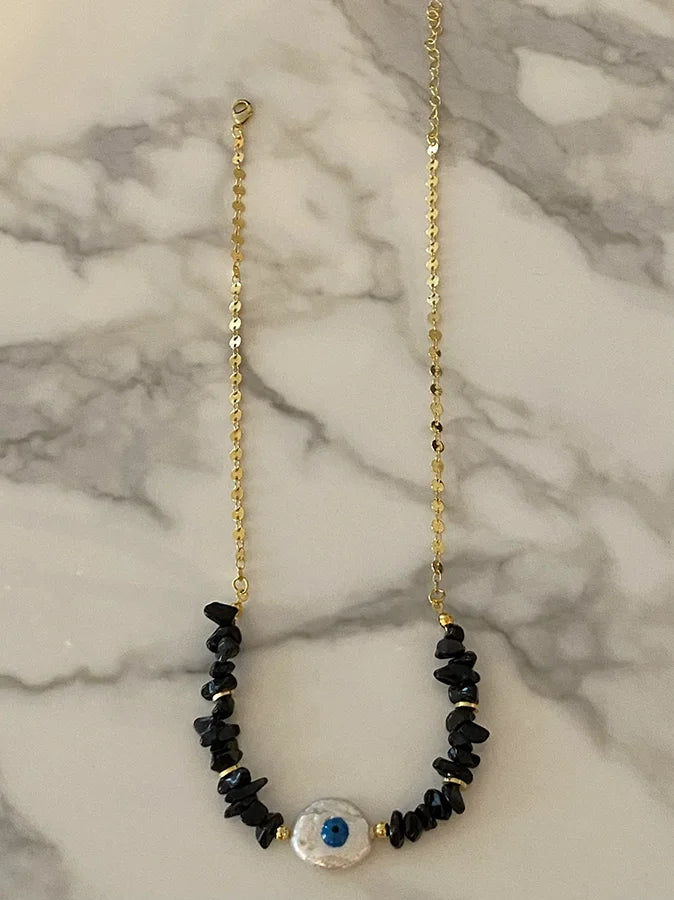 Spring 2024 Creative Design Orange Series Jewelry Natural Stone Silicone Bead Short Necklace Women Girls Banquet Holiday Jewelry