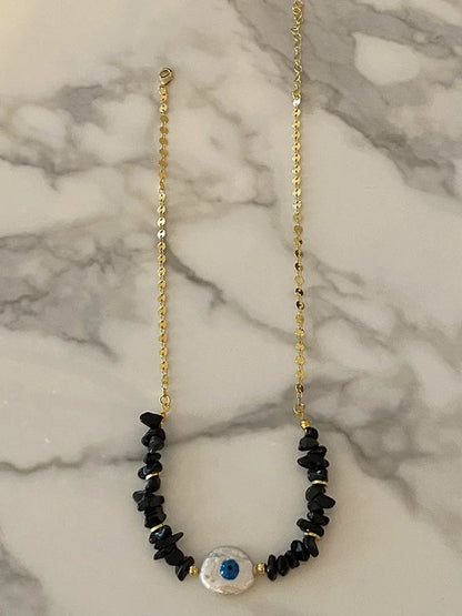 Spring 2024 Creative Design Orange Series Jewelry Natural Stone Silicone Bead Short Necklace Women Girls Banquet Holiday Jewelry