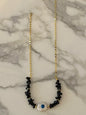Spring 2024 Creative Design Orange Series Jewelry Natural Stone Silicone Bead Short Necklace Women Girls Banquet Holiday Jewelry