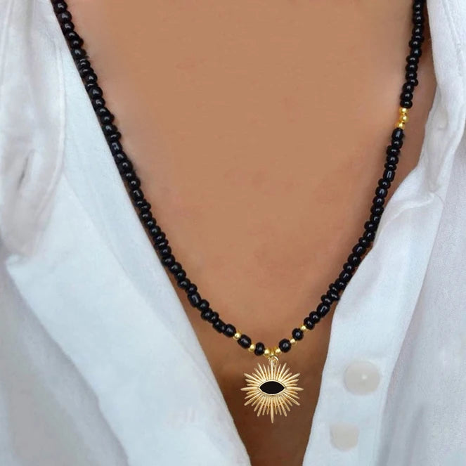 Spring 2024 Creative Design Orange Series Jewelry Natural Stone Silicone Bead Short Necklace Women Girls Banquet Holiday Jewelry