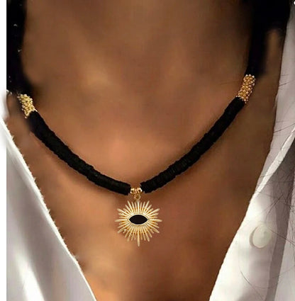 Spring 2024 Creative Design Orange Series Jewelry Natural Stone Silicone Bead Short Necklace Women Girls Banquet Holiday Jewelry