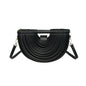 Handbags for Women 2025 New Gold Luxury Designer Brand Handwoven Noodle Bags Rope Knotted Pulled Half Moon Silver Evening Clutch