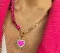 Spring 2024 Creative Design Orange Series Jewelry Natural Stone Silicone Bead Short Necklace Women Girls Banquet Holiday Jewelry