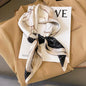 2025 Luxury Horse Print Female Silk Neck Scarf Square Hair Scarves Foulard Head Band Shawls Wraps Neckerchief Bandana Women