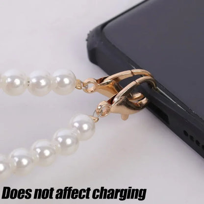 Universal Crossbody Phone Lanyard New Pearl Beaded Straps 20/50/80/110cm Length Strap for Mobile Phone Handbag Purse Pendants